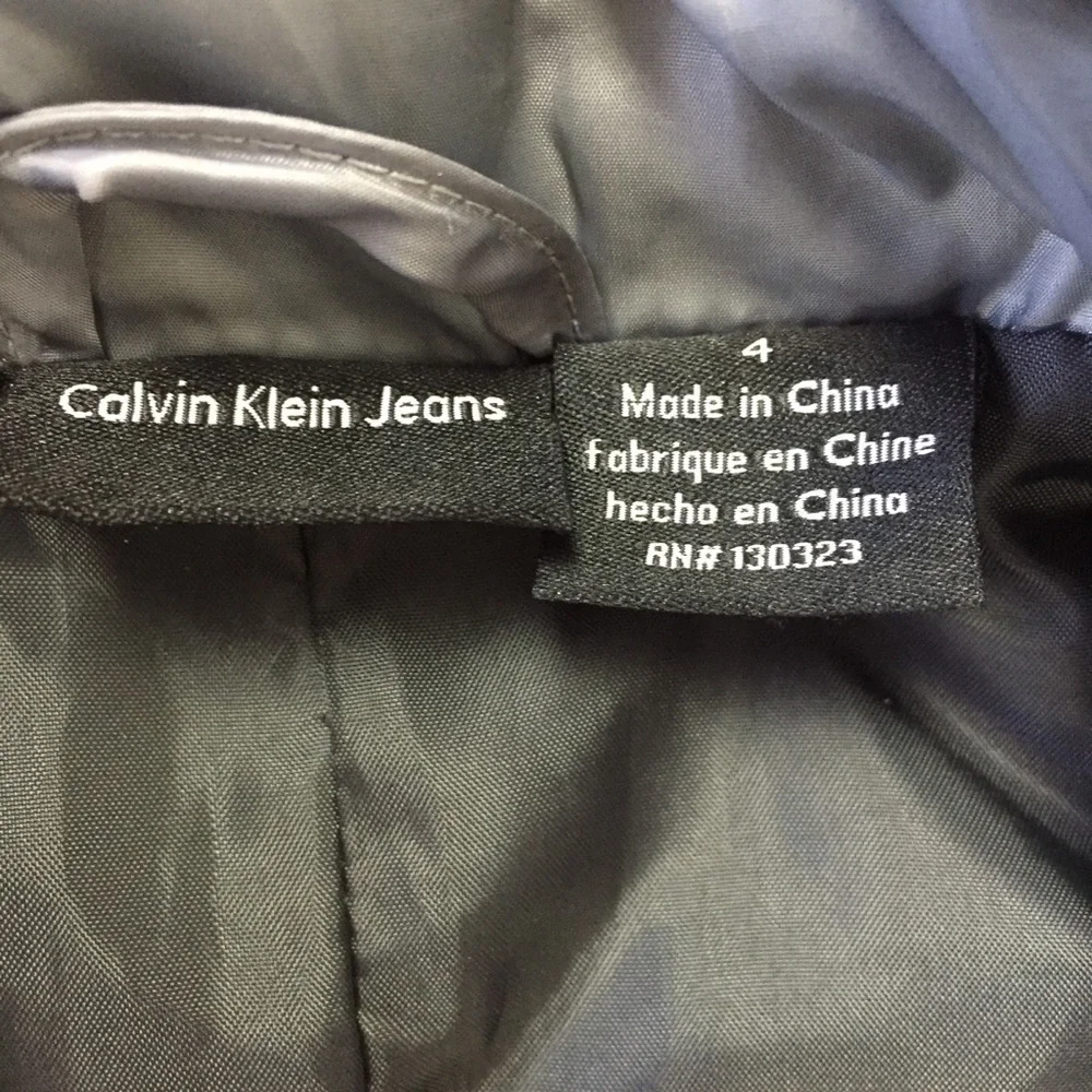 Calvin Klein Kids Puffer Jacket Toddler Gray 4T